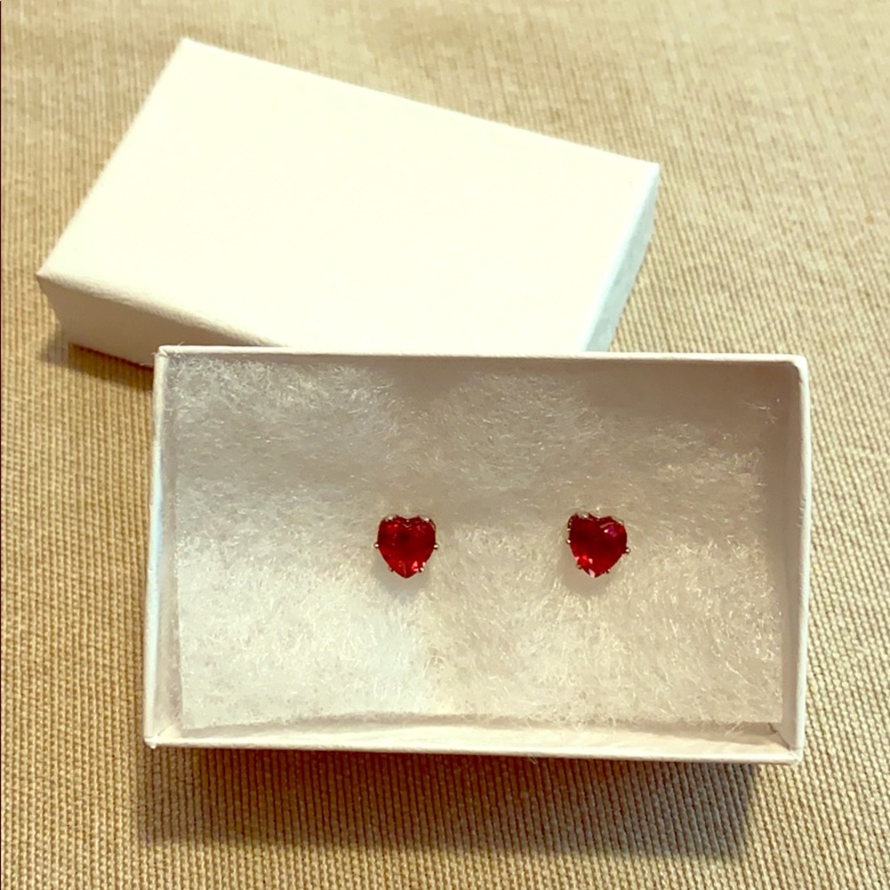 Crystal heart earrings